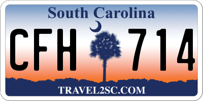 SC license plate CFH714