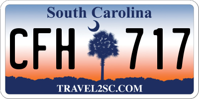 SC license plate CFH717