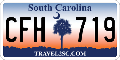 SC license plate CFH719