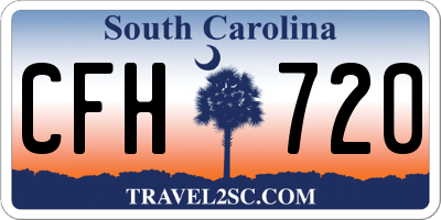 SC license plate CFH720