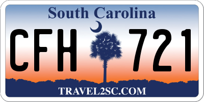 SC license plate CFH721