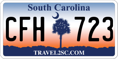 SC license plate CFH723