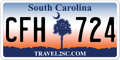 SC license plate CFH724