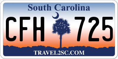 SC license plate CFH725