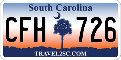 SC license plate CFH726