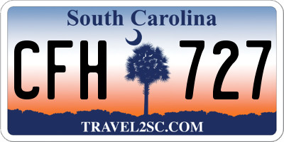 SC license plate CFH727