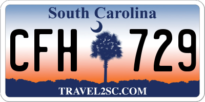 SC license plate CFH729