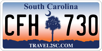 SC license plate CFH730