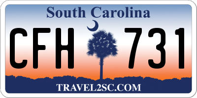 SC license plate CFH731