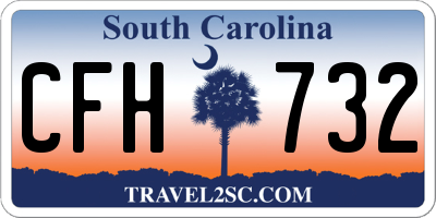 SC license plate CFH732
