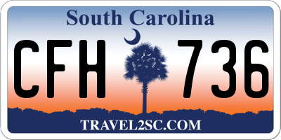 SC license plate CFH736