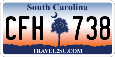SC license plate CFH738