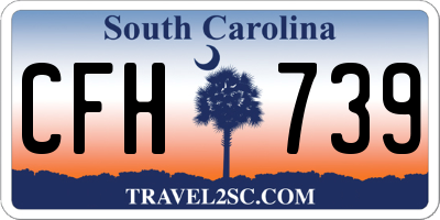 SC license plate CFH739