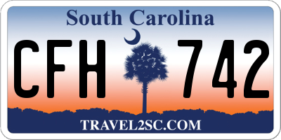 SC license plate CFH742
