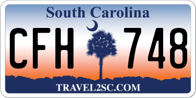 SC license plate CFH748