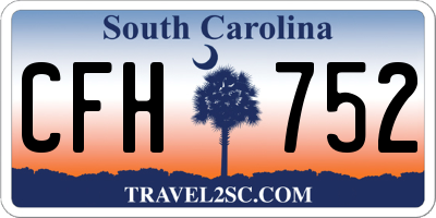 SC license plate CFH752