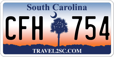 SC license plate CFH754
