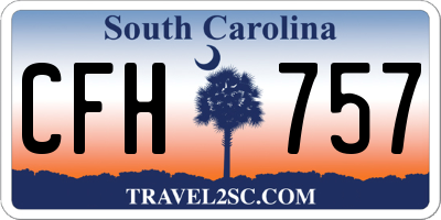 SC license plate CFH757