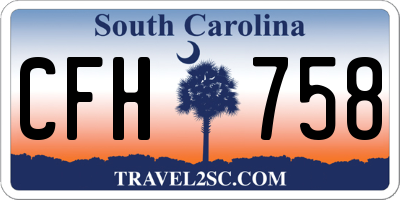 SC license plate CFH758