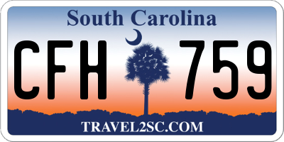 SC license plate CFH759