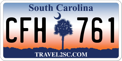 SC license plate CFH761