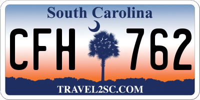 SC license plate CFH762