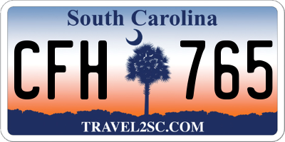 SC license plate CFH765