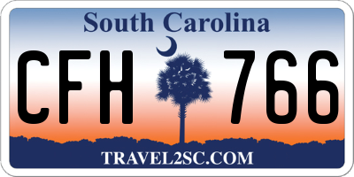 SC license plate CFH766