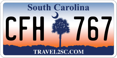SC license plate CFH767