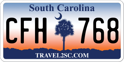 SC license plate CFH768