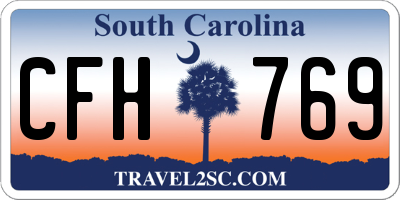 SC license plate CFH769