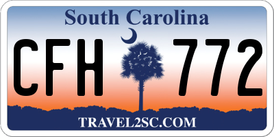 SC license plate CFH772