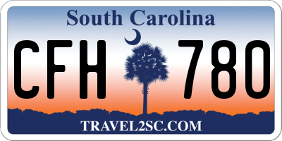SC license plate CFH780