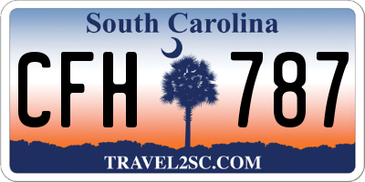 SC license plate CFH787