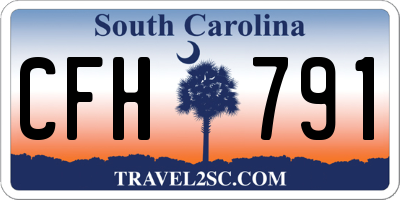 SC license plate CFH791