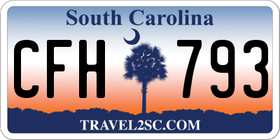 SC license plate CFH793