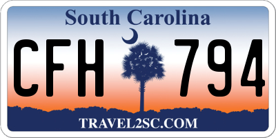 SC license plate CFH794