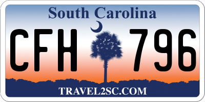 SC license plate CFH796