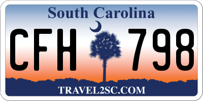 SC license plate CFH798