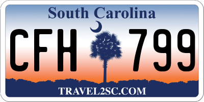 SC license plate CFH799
