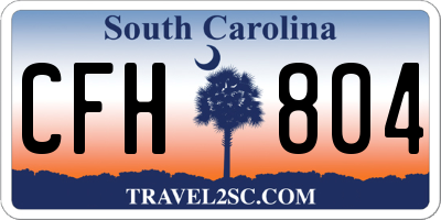 SC license plate CFH804