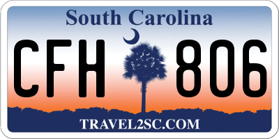 SC license plate CFH806