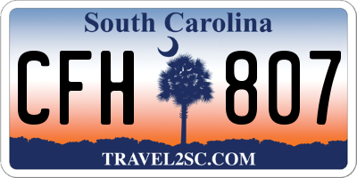 SC license plate CFH807