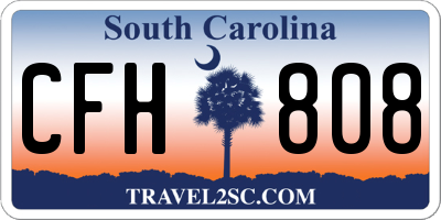 SC license plate CFH808