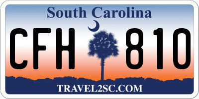 SC license plate CFH810