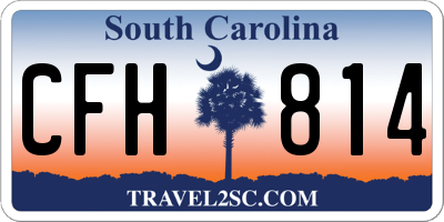 SC license plate CFH814