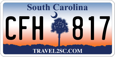 SC license plate CFH817