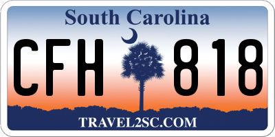 SC license plate CFH818