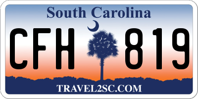 SC license plate CFH819
