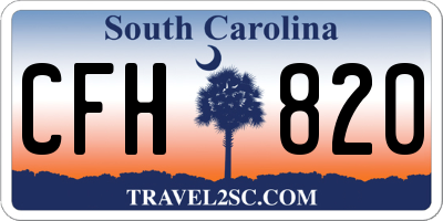 SC license plate CFH820